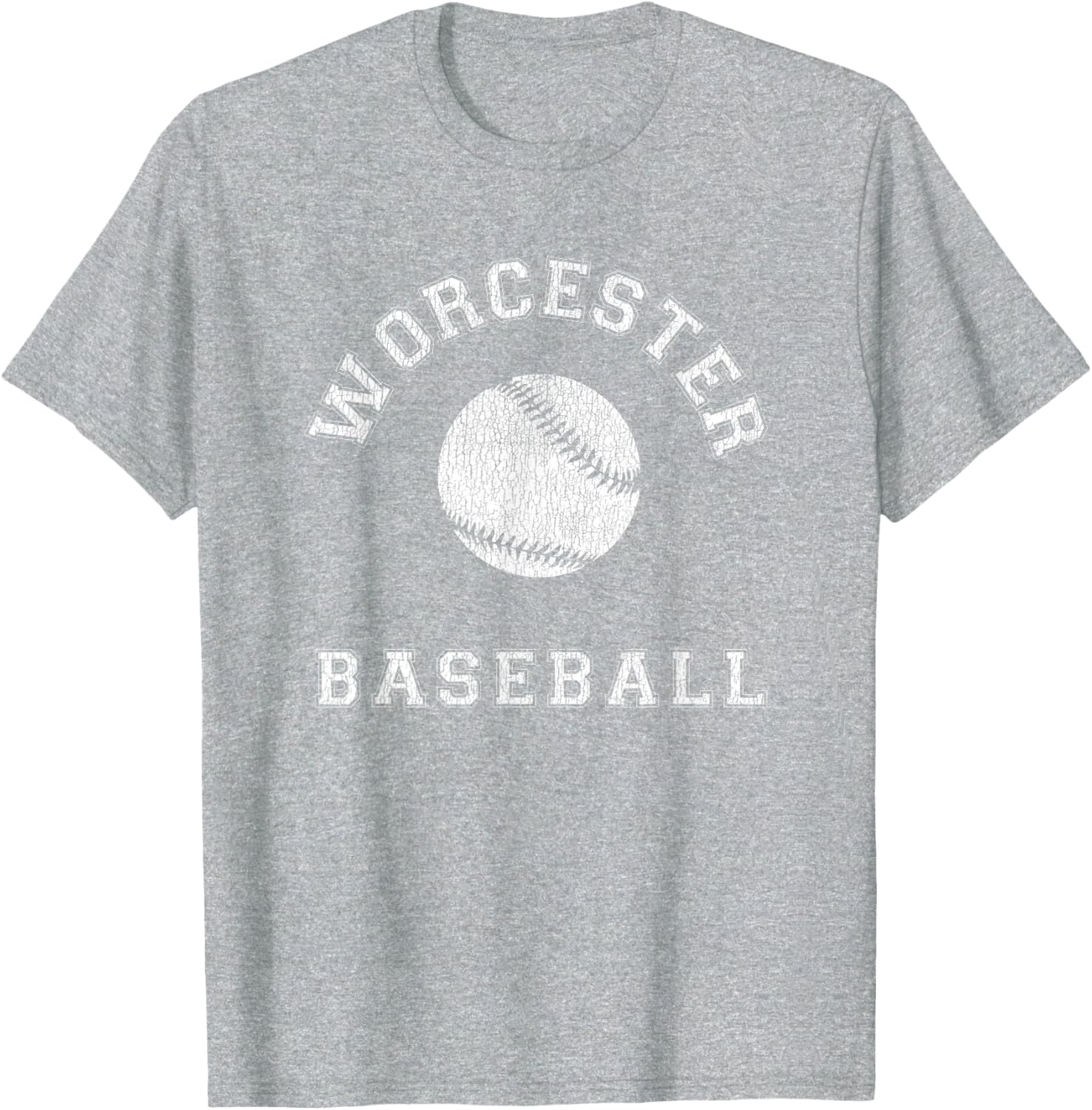 Worcester Baseball Distressed Retro Classic T-Shirt for Fans & Casual Wear - 15