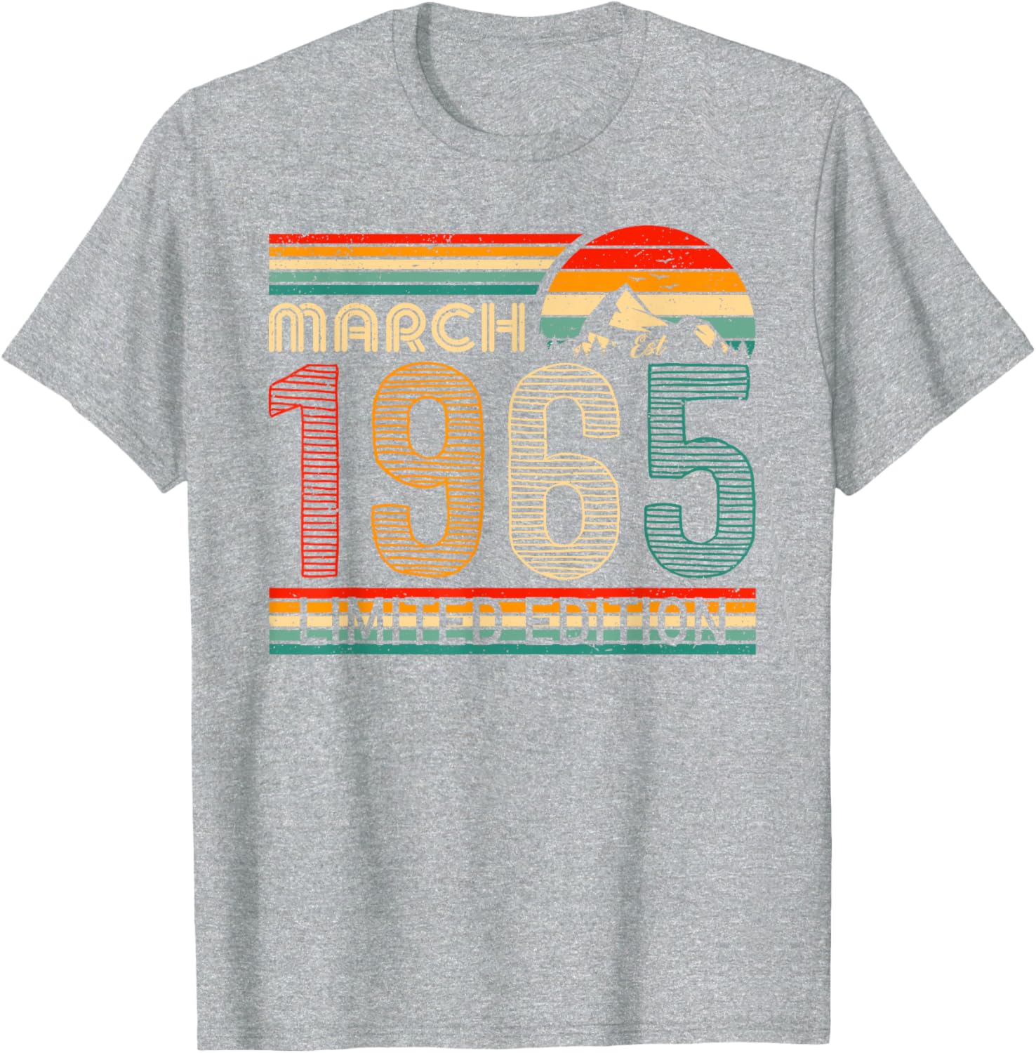 March 1965 Vintage Birthday T-Shirt Classic Design for Timeless Style - 10