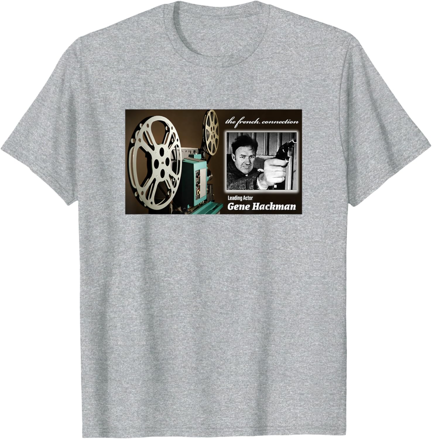 Gene Hackman T-Shirt for Fans Stylish Comfortable Clothing Shoewear - 1