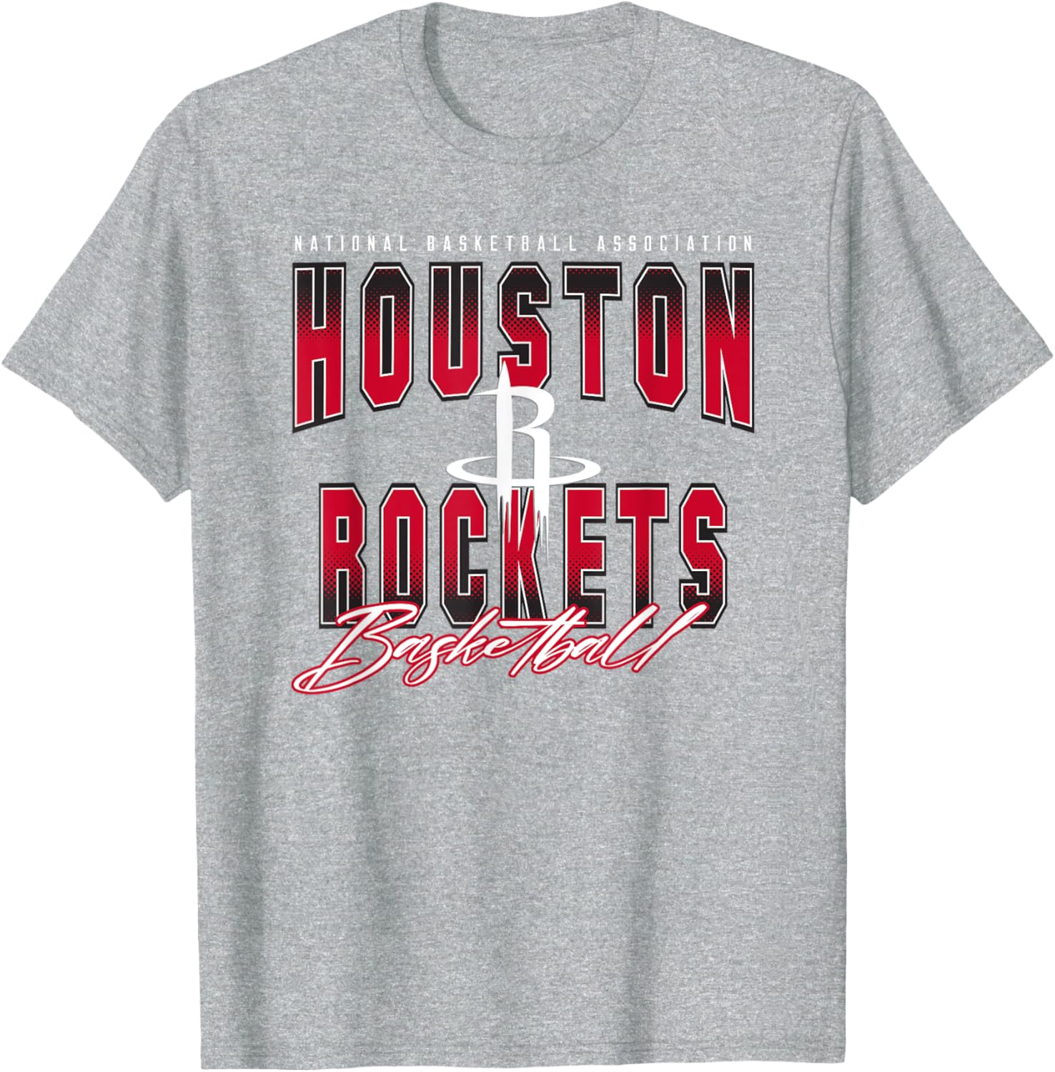 NBA Official Houston Rockets Fade Out T-Shirt for Fan Gear and Style - 1