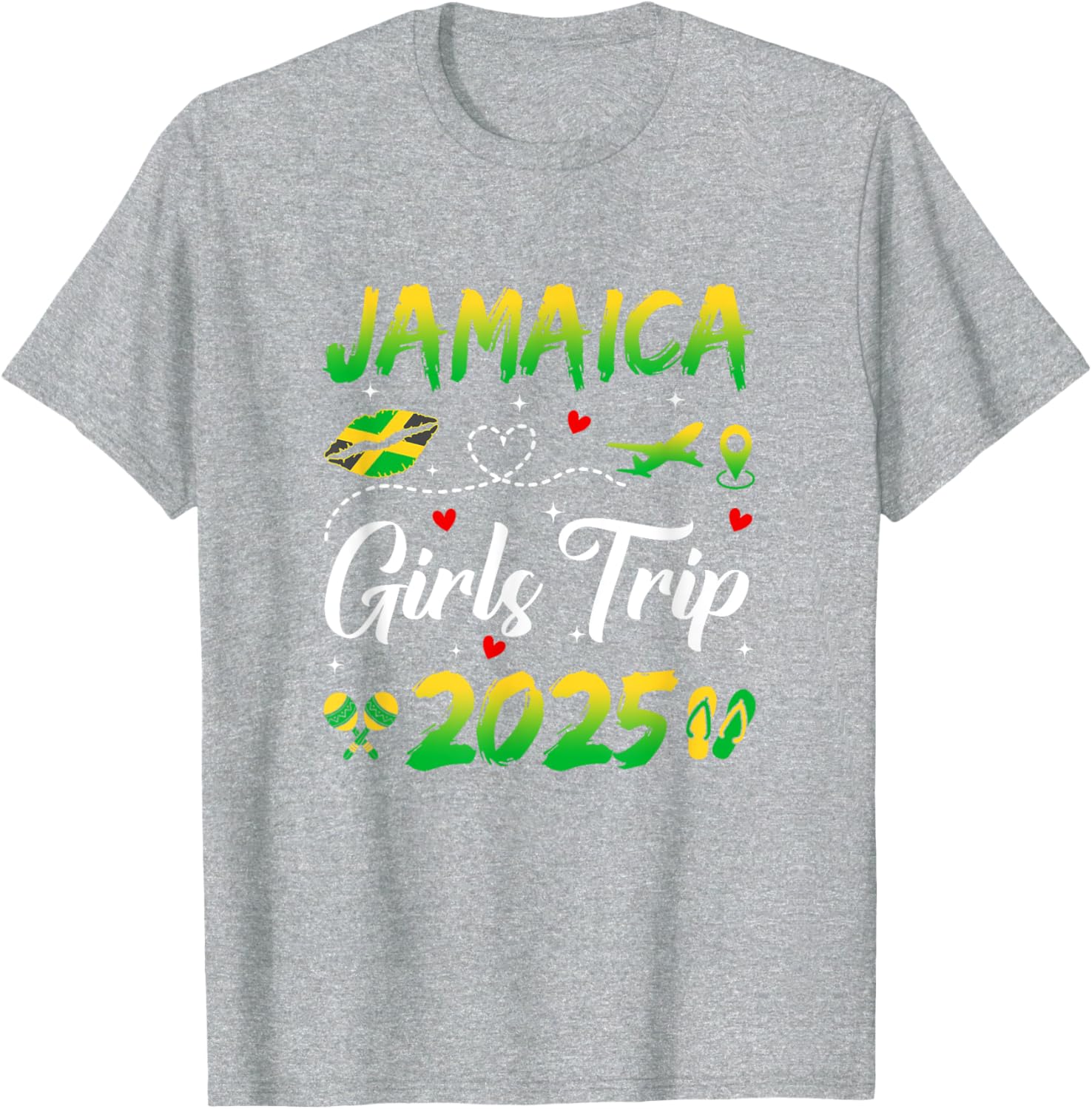 Jamaica Girls Trip 2025 Summer Matching T-Shirts for Fun Getaways - 2