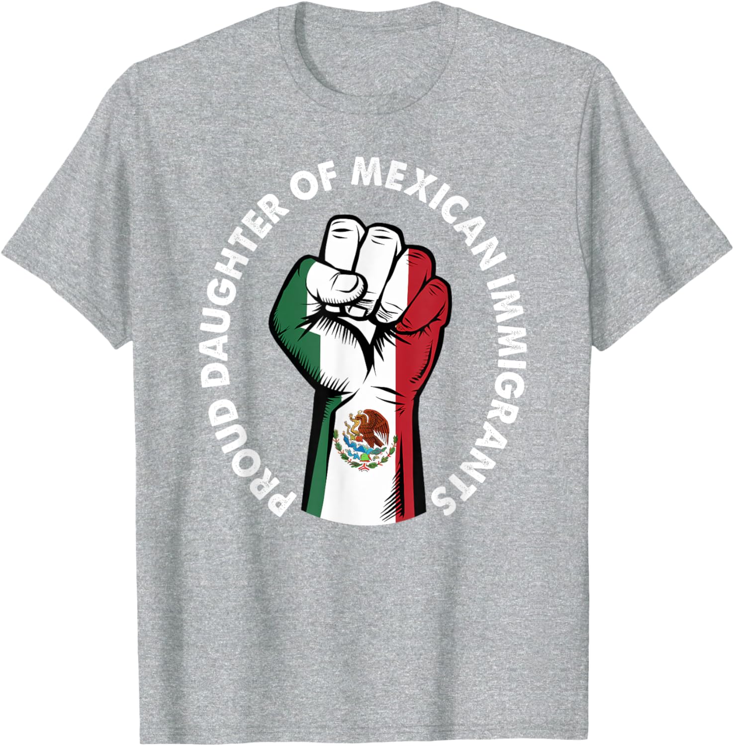 Proud Daughter of Mexican Immigrants Mexico Flag T-Shirt for Women - 4