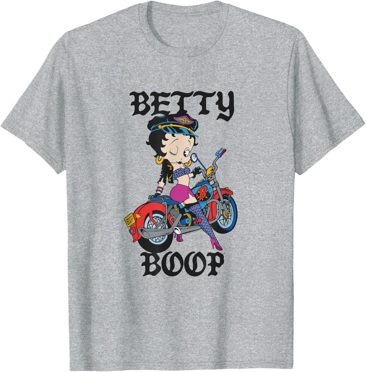 Betty Boop Vintage Biker Babe T-Shirt for Cool Retro Fashion Lovers - 11