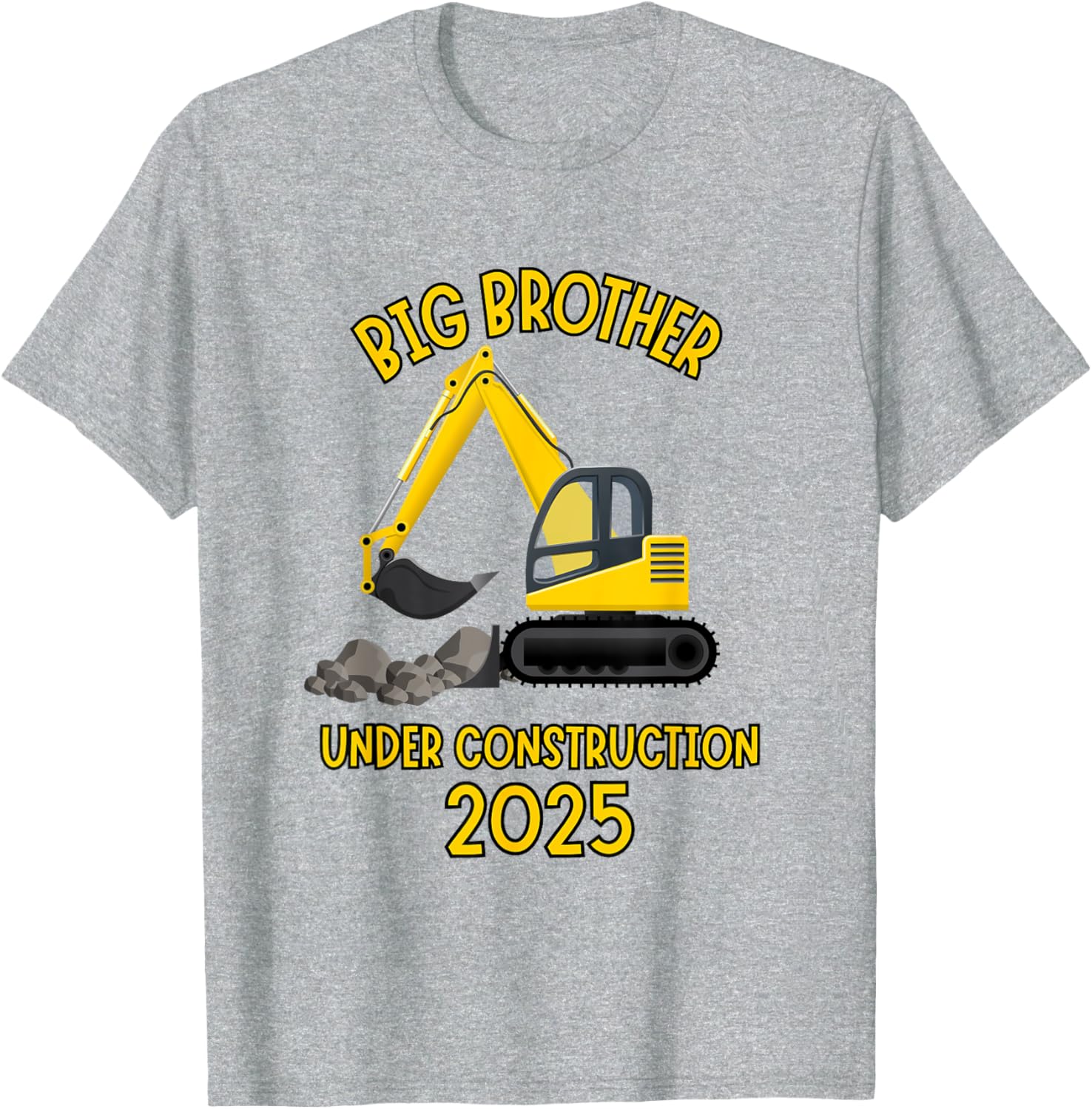 Big Brother Under Construction Truck Sibling Reveal 2025 T-Shirt - 11