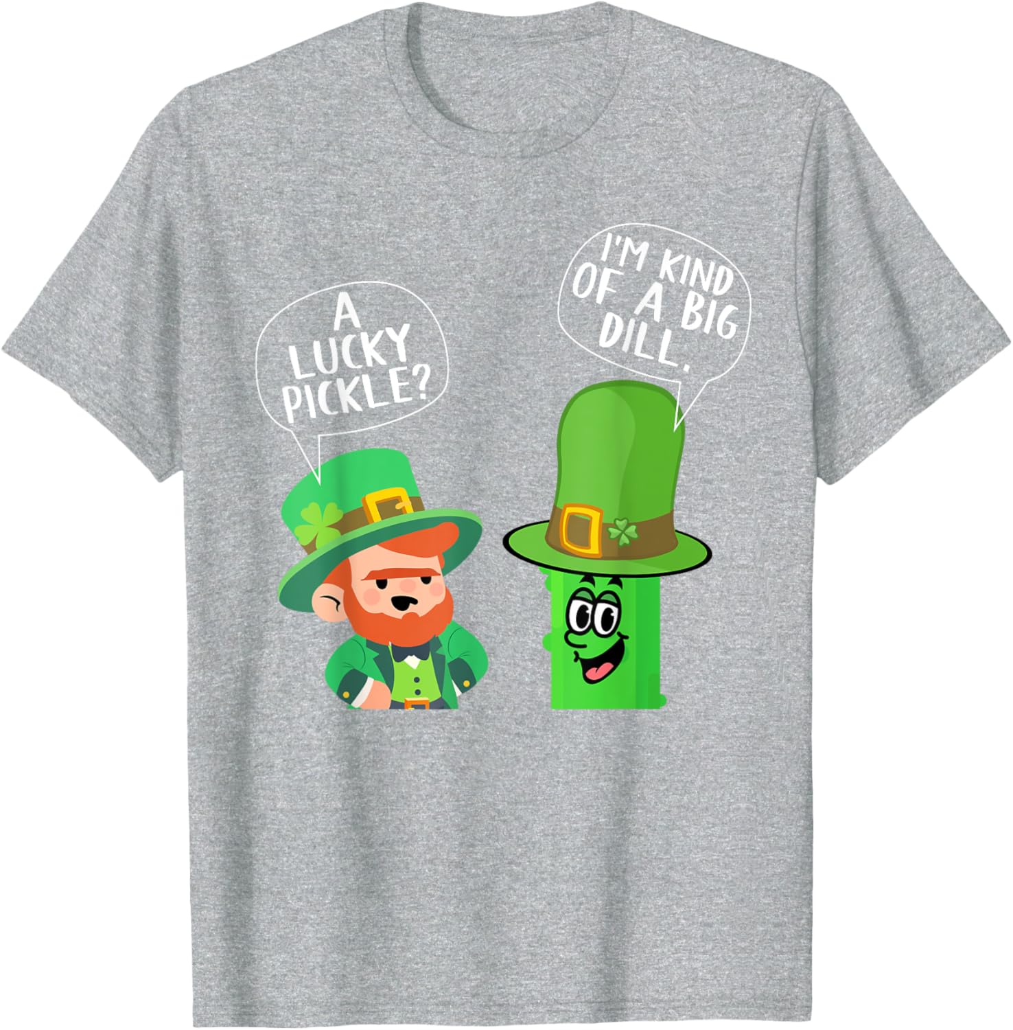 Happy St. Patrick's Day Leprechaun Pickle Joke Humor T-Shirt for Fun - 3