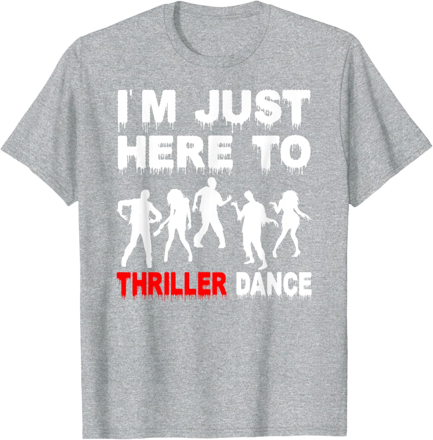 Funny Zombie Thriller Dance T-Shirt for Halloween Fun and Festivities - 15
