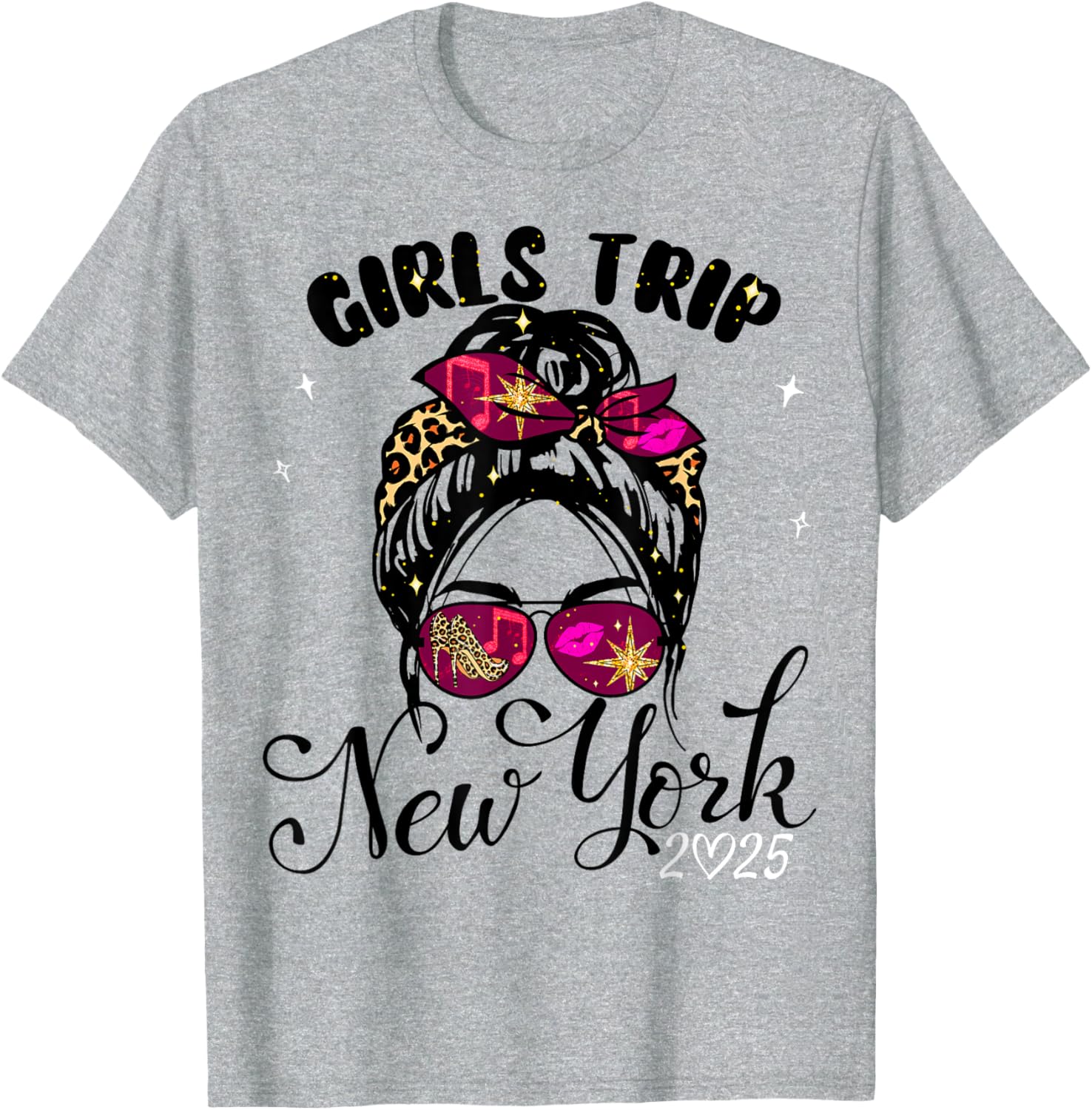 Girls Trip New York 2025 T-Shirt for Women's Birthday Weekend Fun - 2