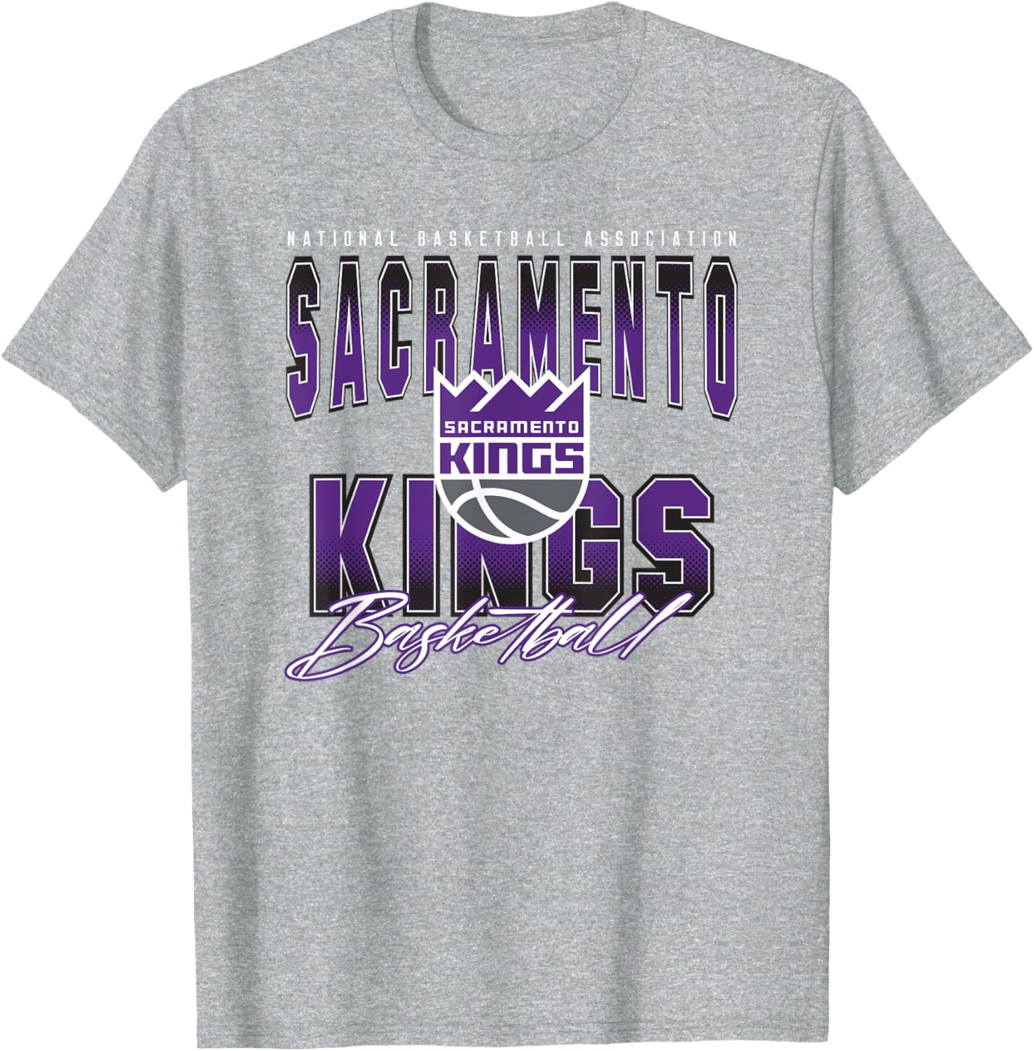 Official NBA Sacramento Kings Fade Out T-Shirt for Fans and Style - 3