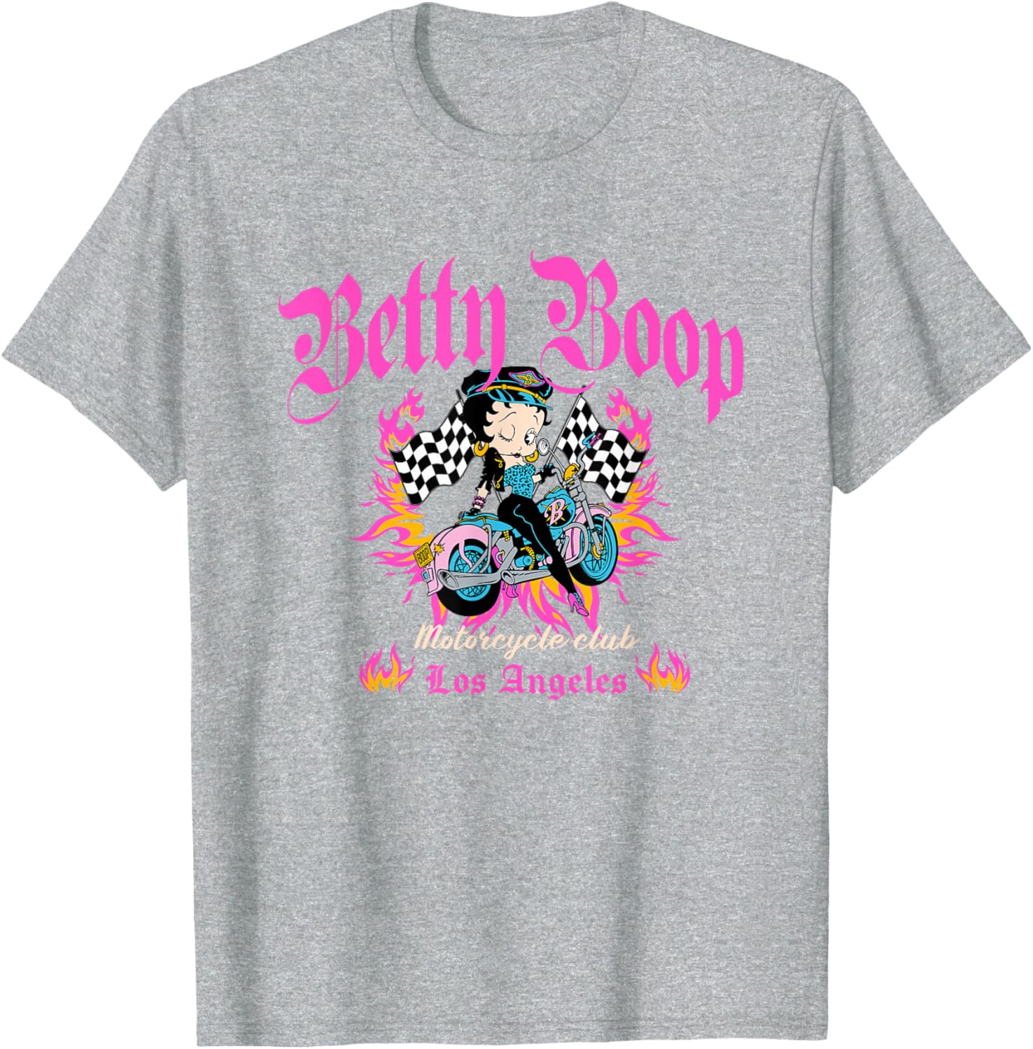 Betty Boop Born To Ride Motorcycle Club T-Shirt for Bike Lovers - 4