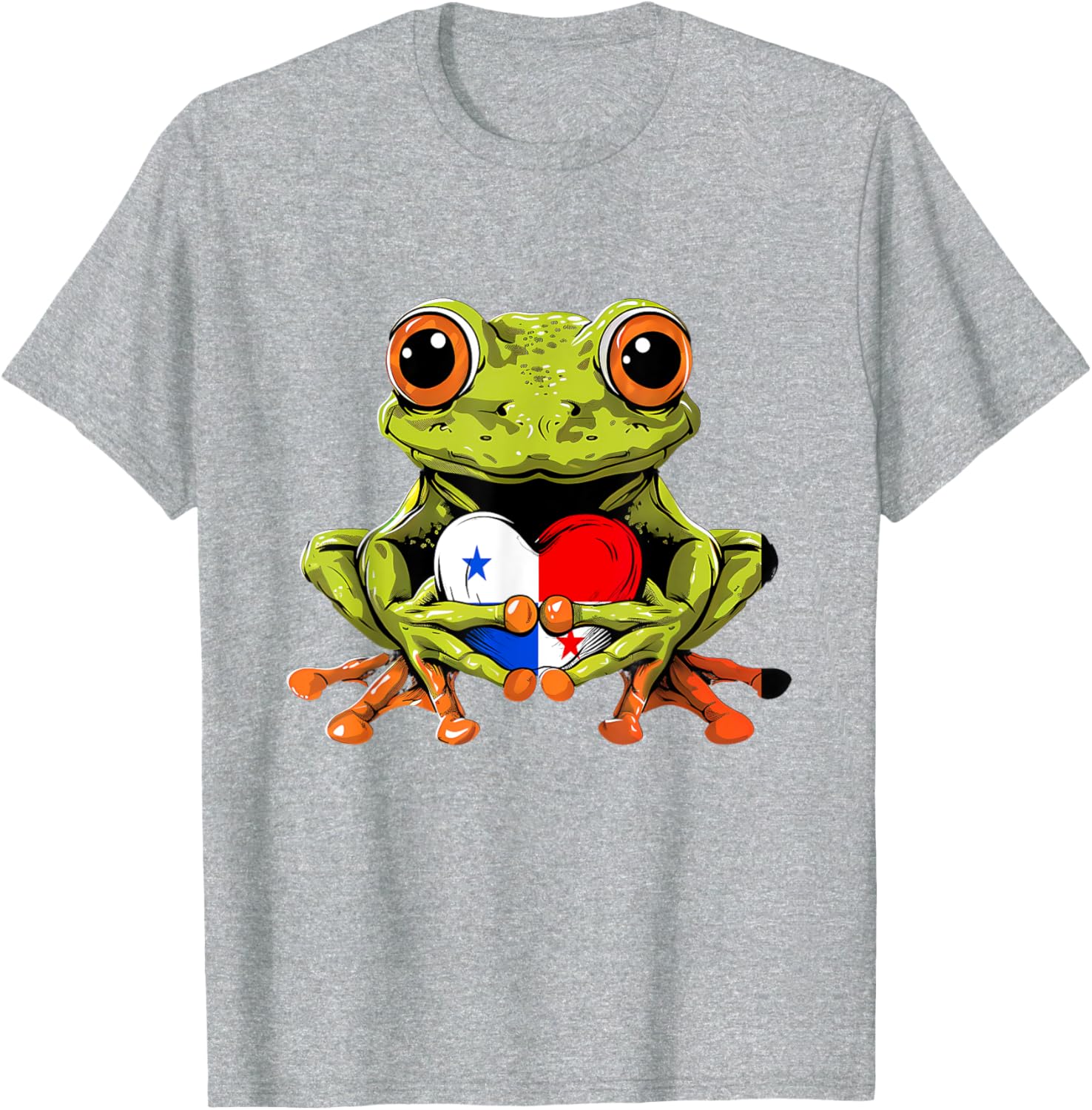 Panama Toad Frog Heart T-Shirt Celebrating Panamanian Roots and Pride - 25
