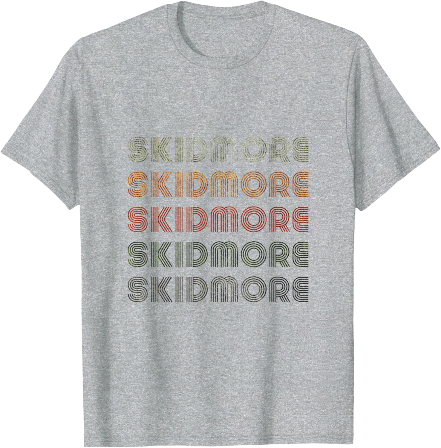 Love Heart Skidmore Black Tee Vintage Grunge Style T-Shirt for Everyone - 3