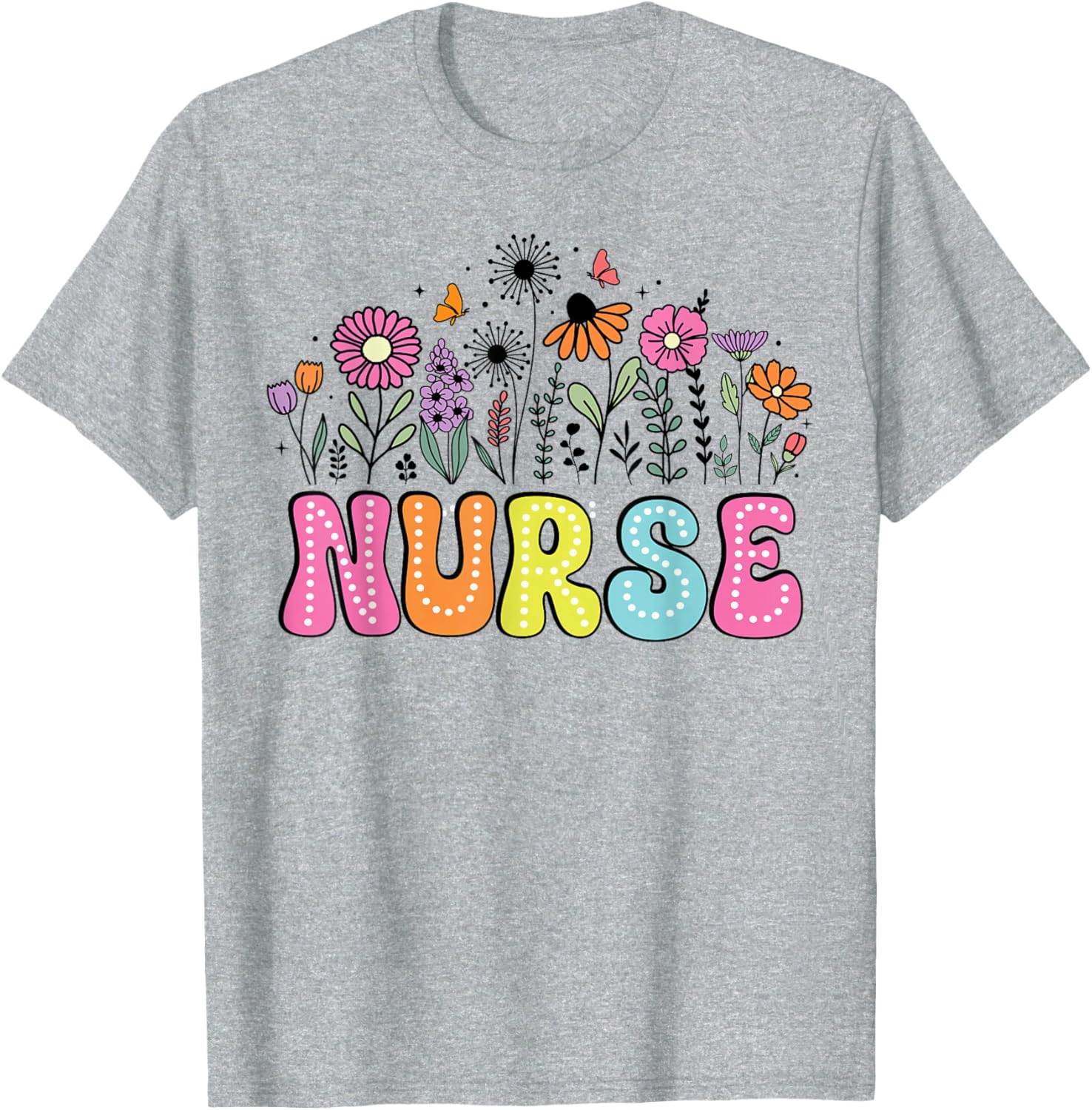 Groovy Nurse Wildflower Floral T-Shirt for Happy Nurse Week 2026 - 20