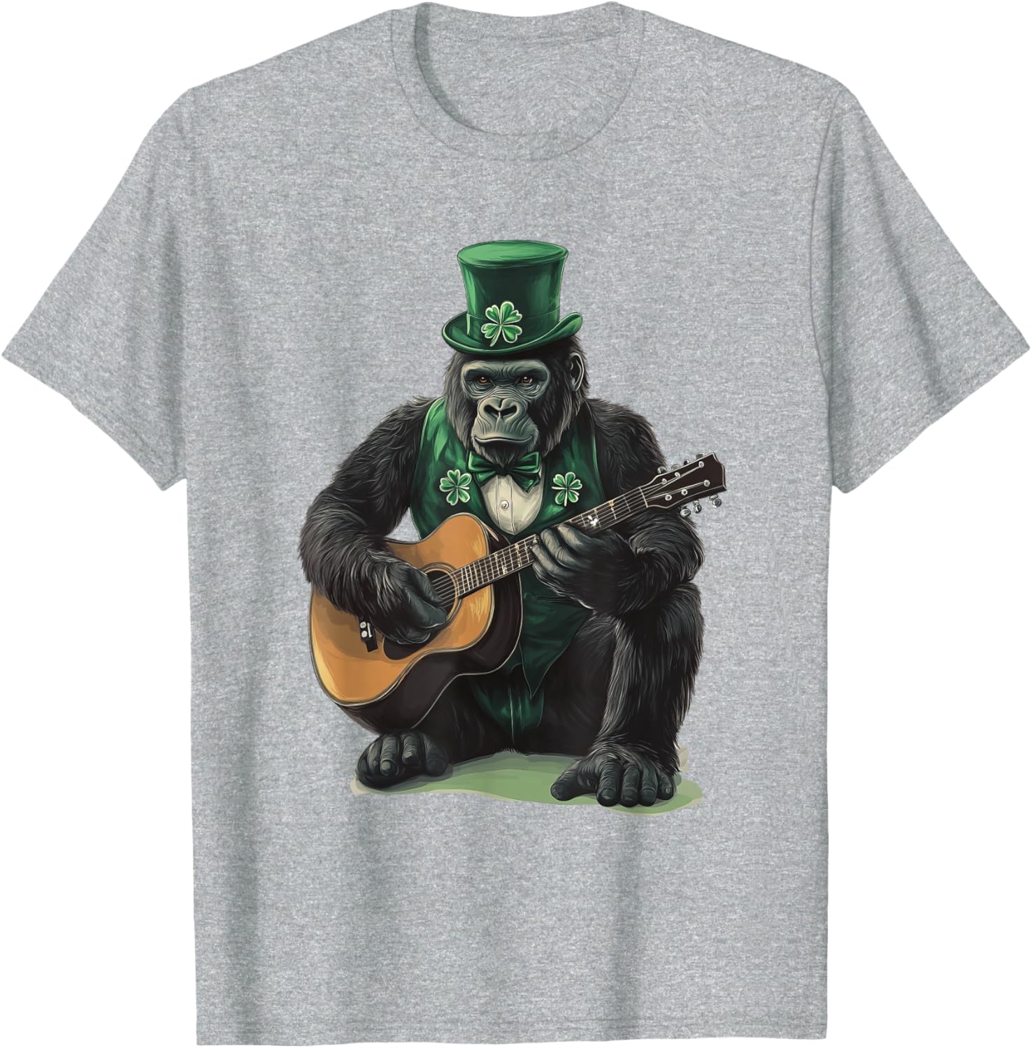 Saint Patrick's Day Gorilla T-Shirt Fun Style for Holiday Celebrations - 8