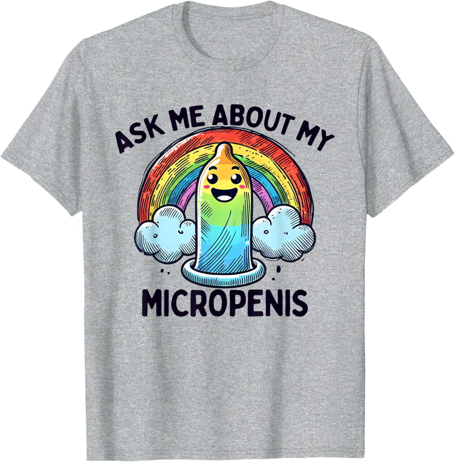 Funny Ask Me About My Micropenis T-Shirt for Adult Humor Lovers - 2