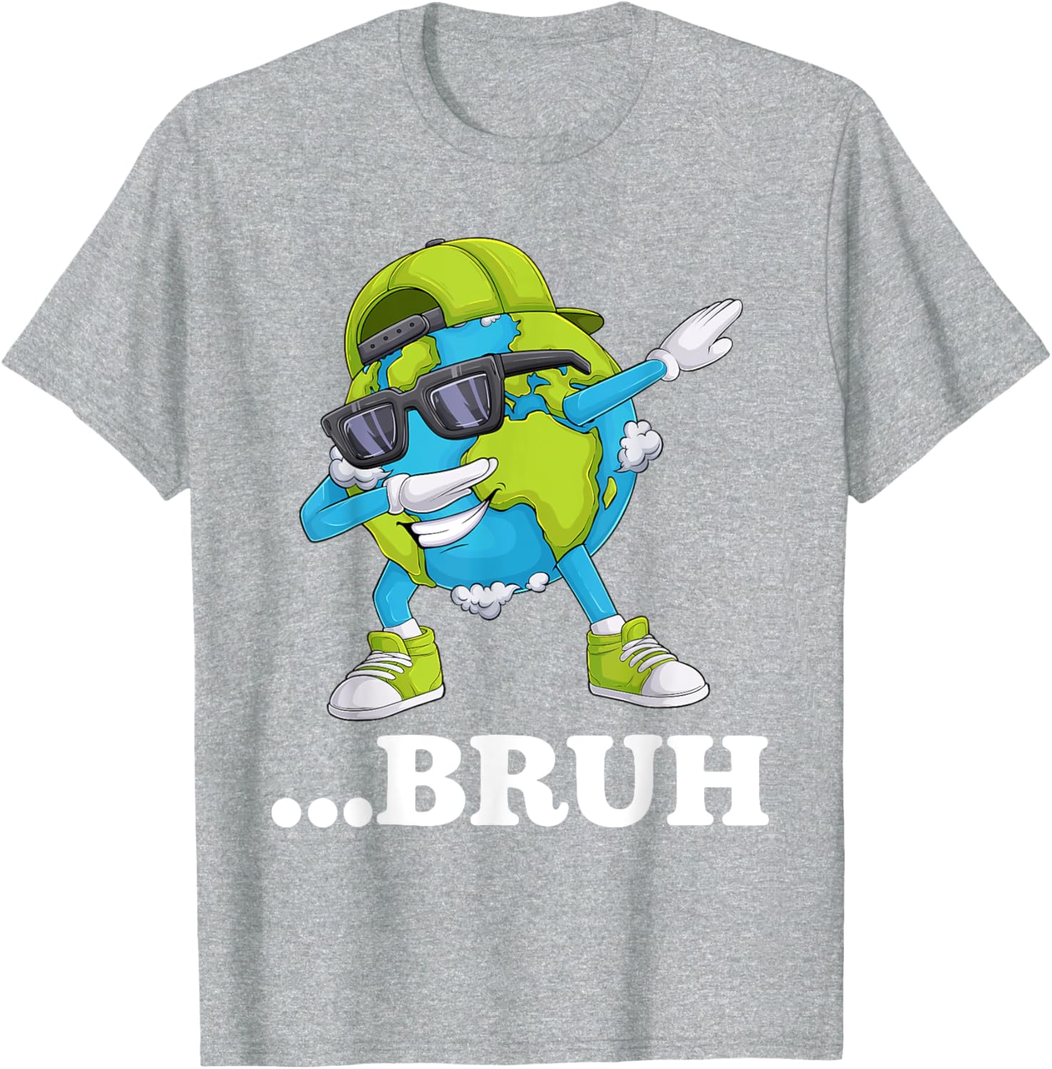 Funny Bruh Dabbing Earth Day T-Shirt for Kids and Men - Cool Gift Idea - 9