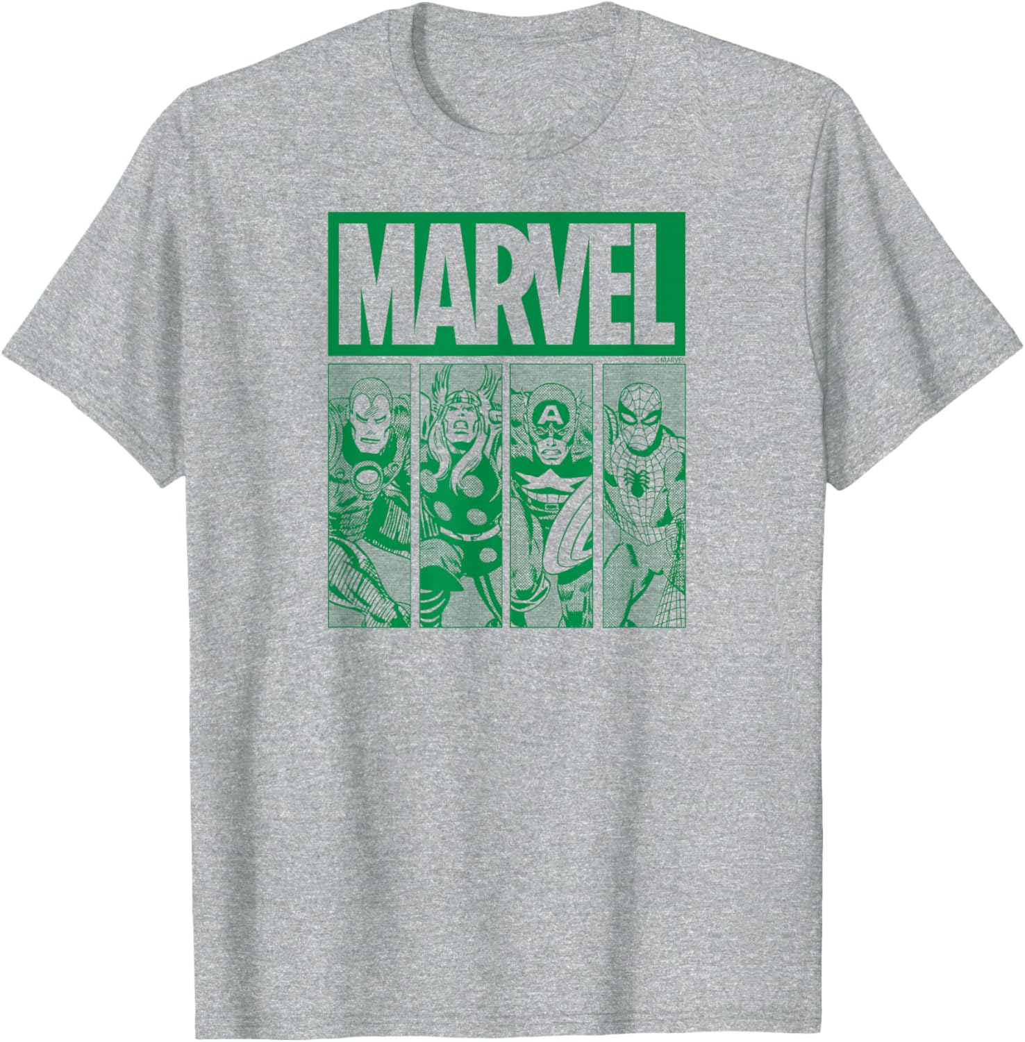 Marvel Green Grid St. Patrick's Day T-Shirt for Fun Holiday Style - 2