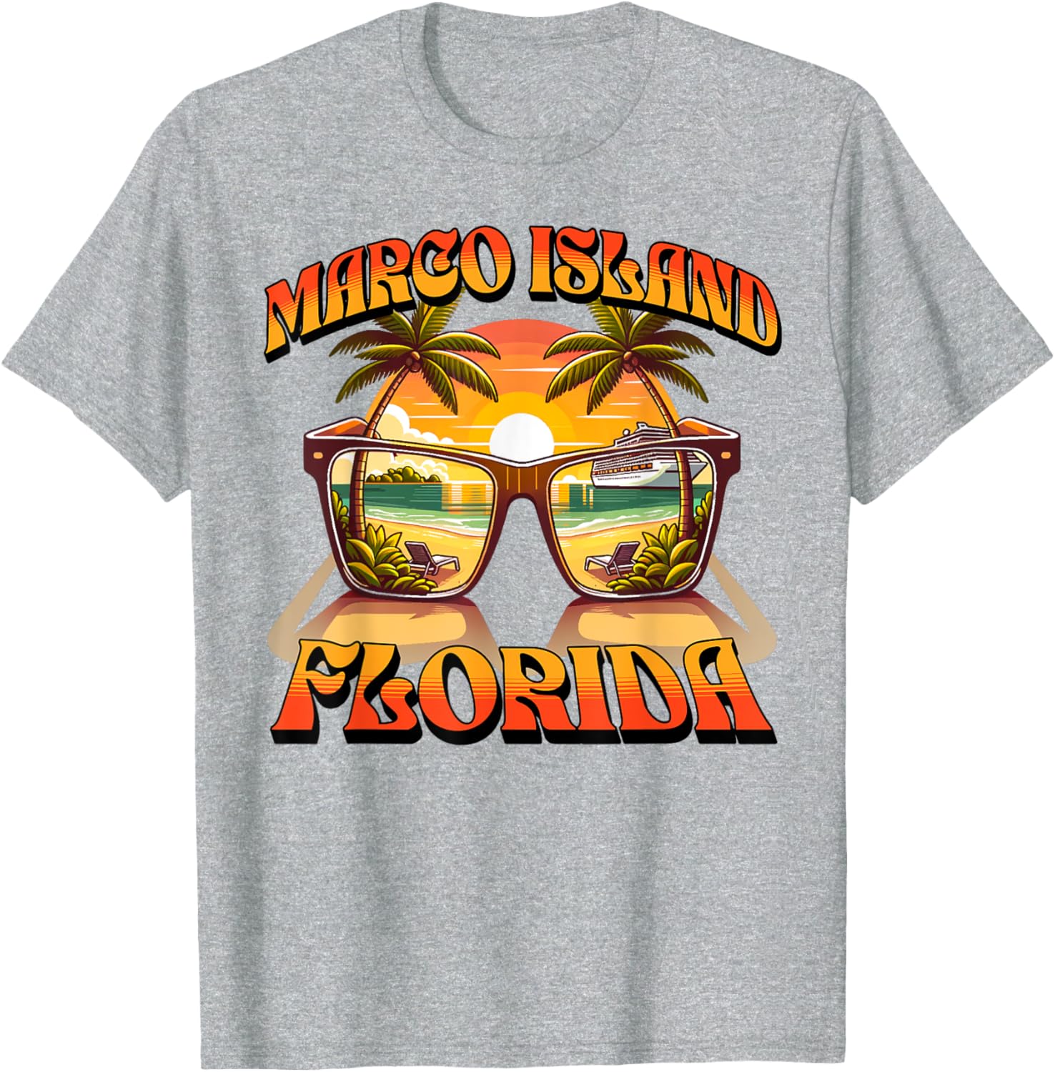 Marco Island T-Shirt for Casual Wear - Unique Island Style Apparel - 10