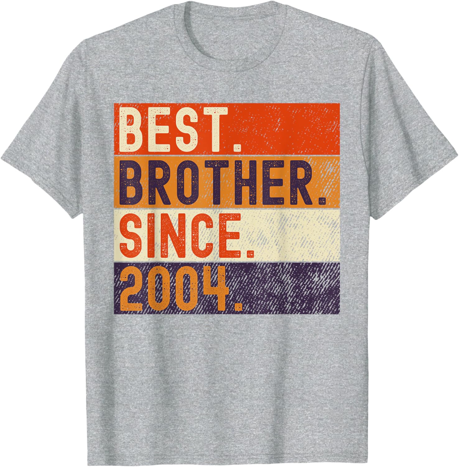 Vintage Best Brother Since 2004 Birthday T-Shirt for Family Celebrations - 22