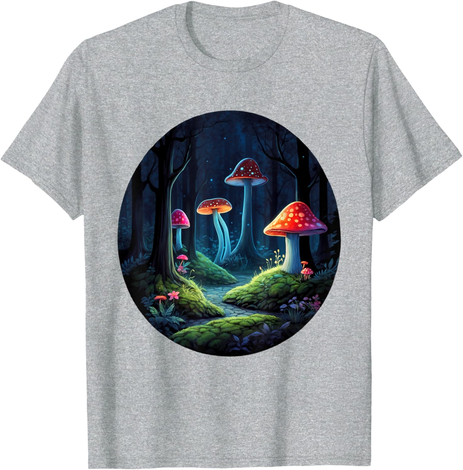 Magical Forest Mushrooms Kids T-Shirt | Whimsical Enchanting Design - 25
