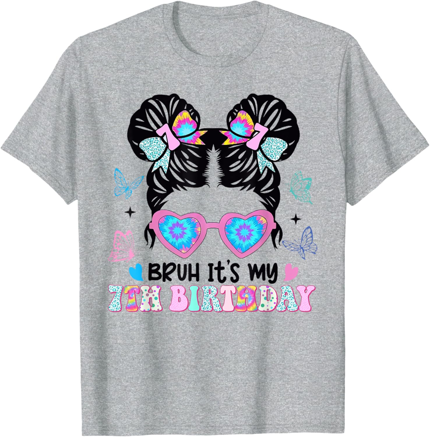 Retro 7th Birthday Girl T-Shirt for Fun Celebrations and Style - 6