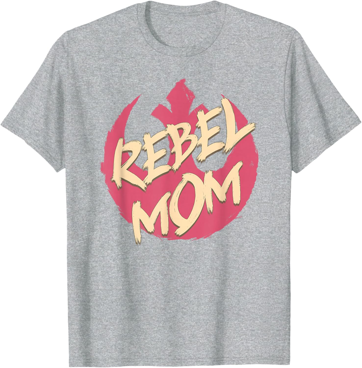 Star Wars Mother's Day Rebel Mom Distressed Logo T-Shirt for Her - 11