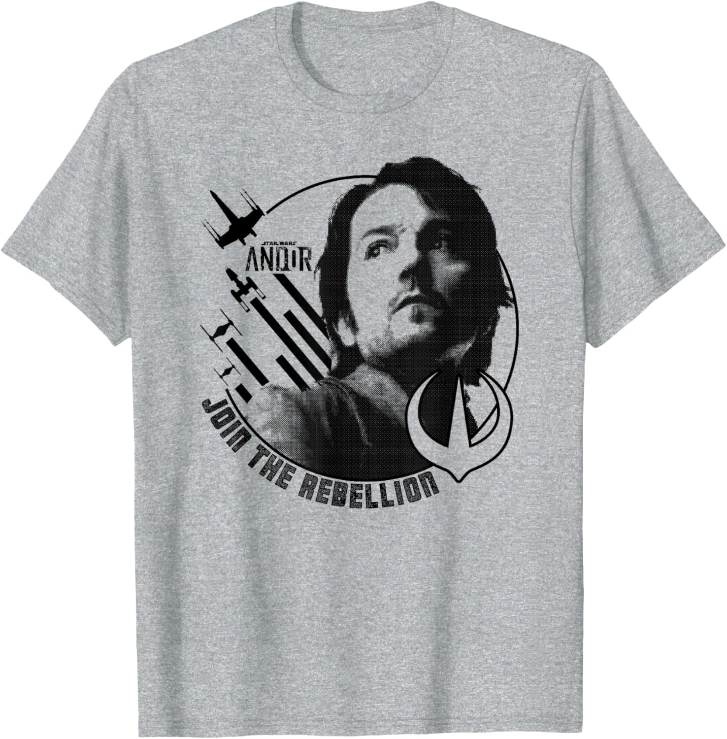 Star Wars Andor Cassian Andor Join The Rebellion Portrait T-Shirt - 4