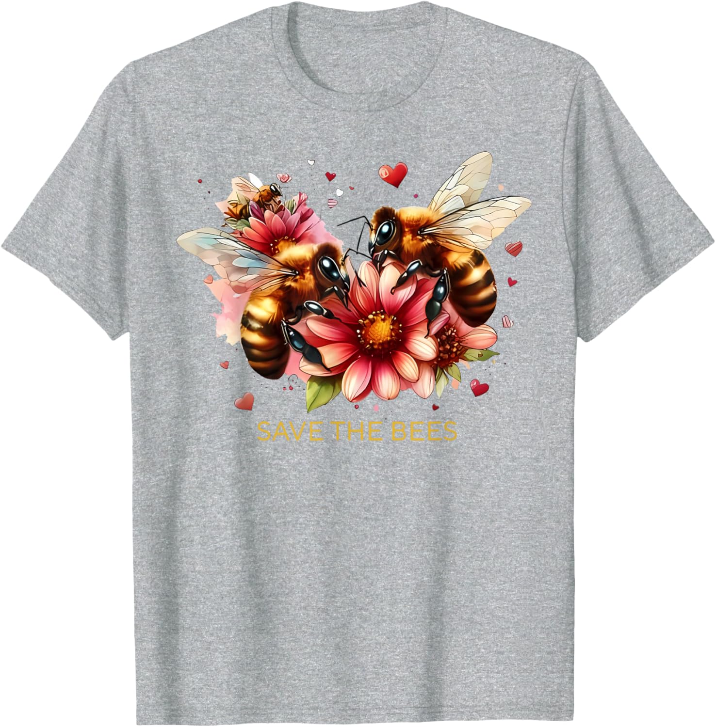 Save Our Bees Pollinator Gardening T-Shirt for Environmental Advocates - 7