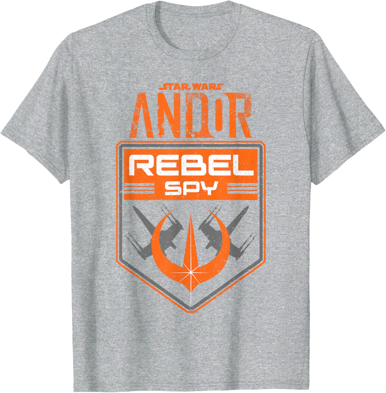 Star Wars Andor Rebel Spy Grunge T-Shirt Distressed Emblem Design - 4