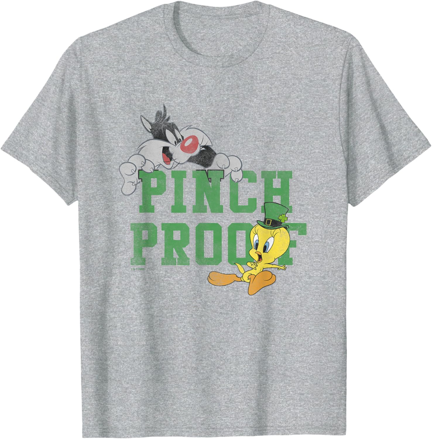 Looney Tunes St. Patrick's Day Cat and Mouse Pinch Proof T-Shirt - 6
