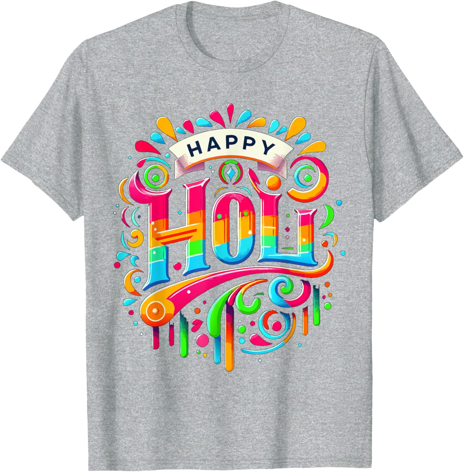Happy Holi Festival T-Shirt for Women, Kids, and Men - Family Apparel - 17