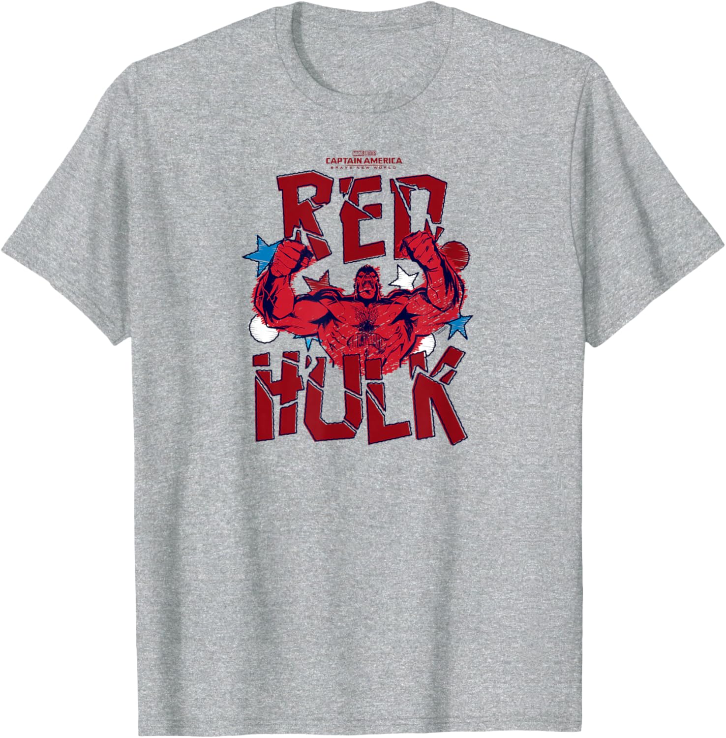 Captain America Brave New World Red Hulk Scribble T-Shirt for Fans - 2