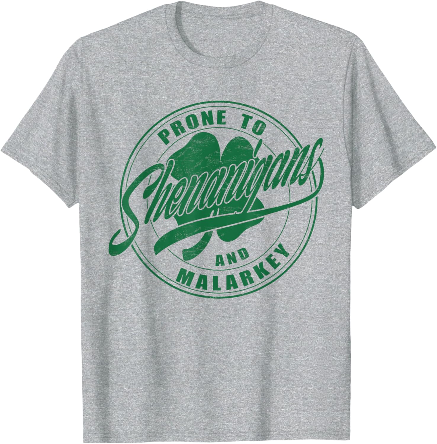 Prone to Shenanigans St Patrick's Day Clover T-Shirt for Fun Celebrations - 5