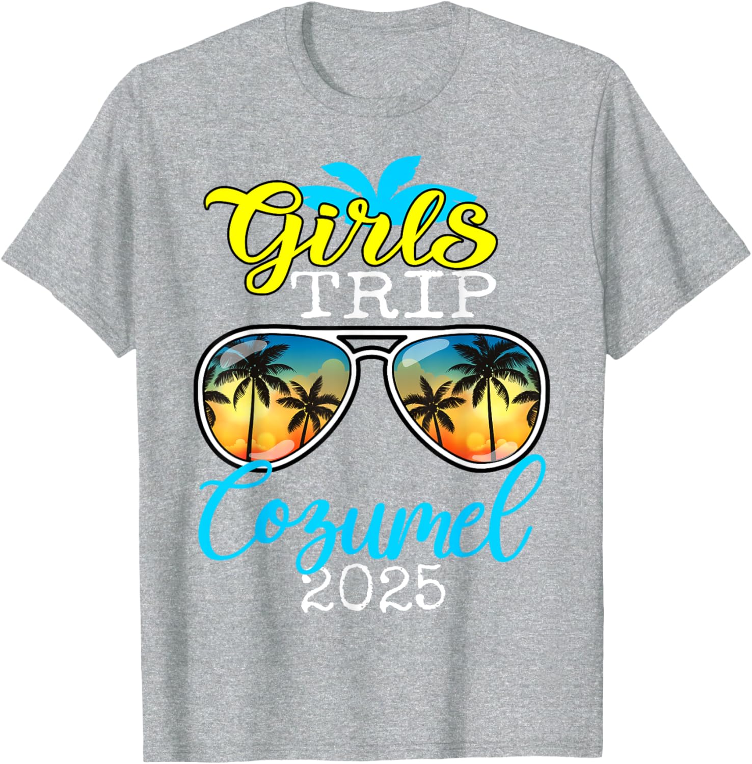 Girls Trip Cozumel 2025 Birthday Squad T-Shirt for Women - 7