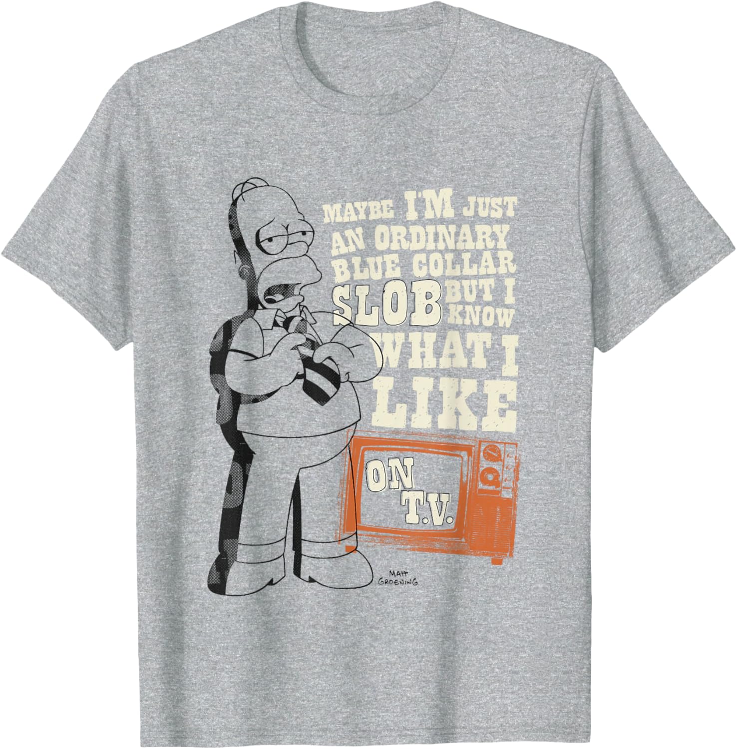 Homer Simpson Ordinary Blue Collar Slob T-Shirt for Fans and Collectors - 4