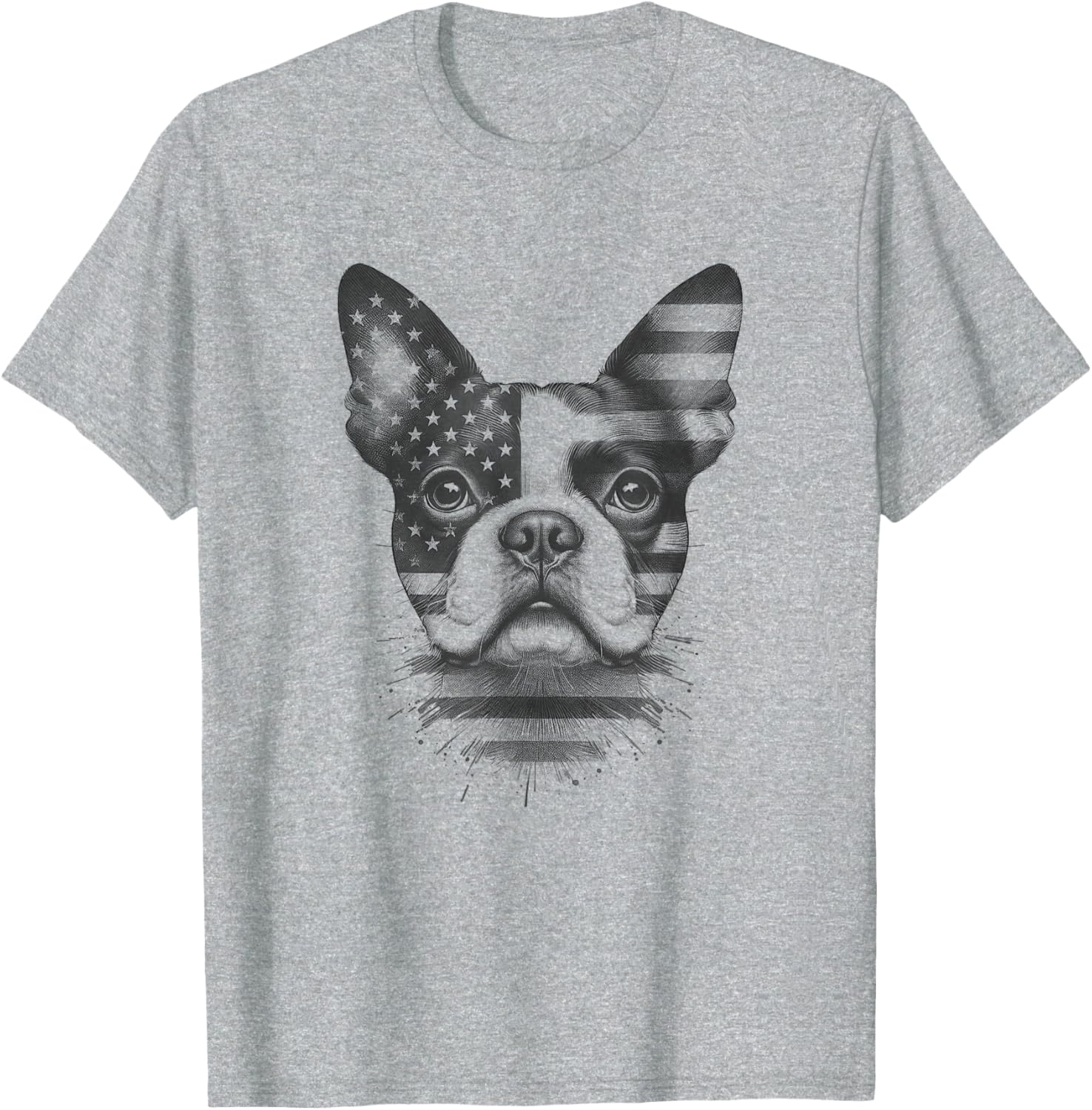 Boston Terrier American Flag 4th of July T-Shirt for Dog Lovers - 2