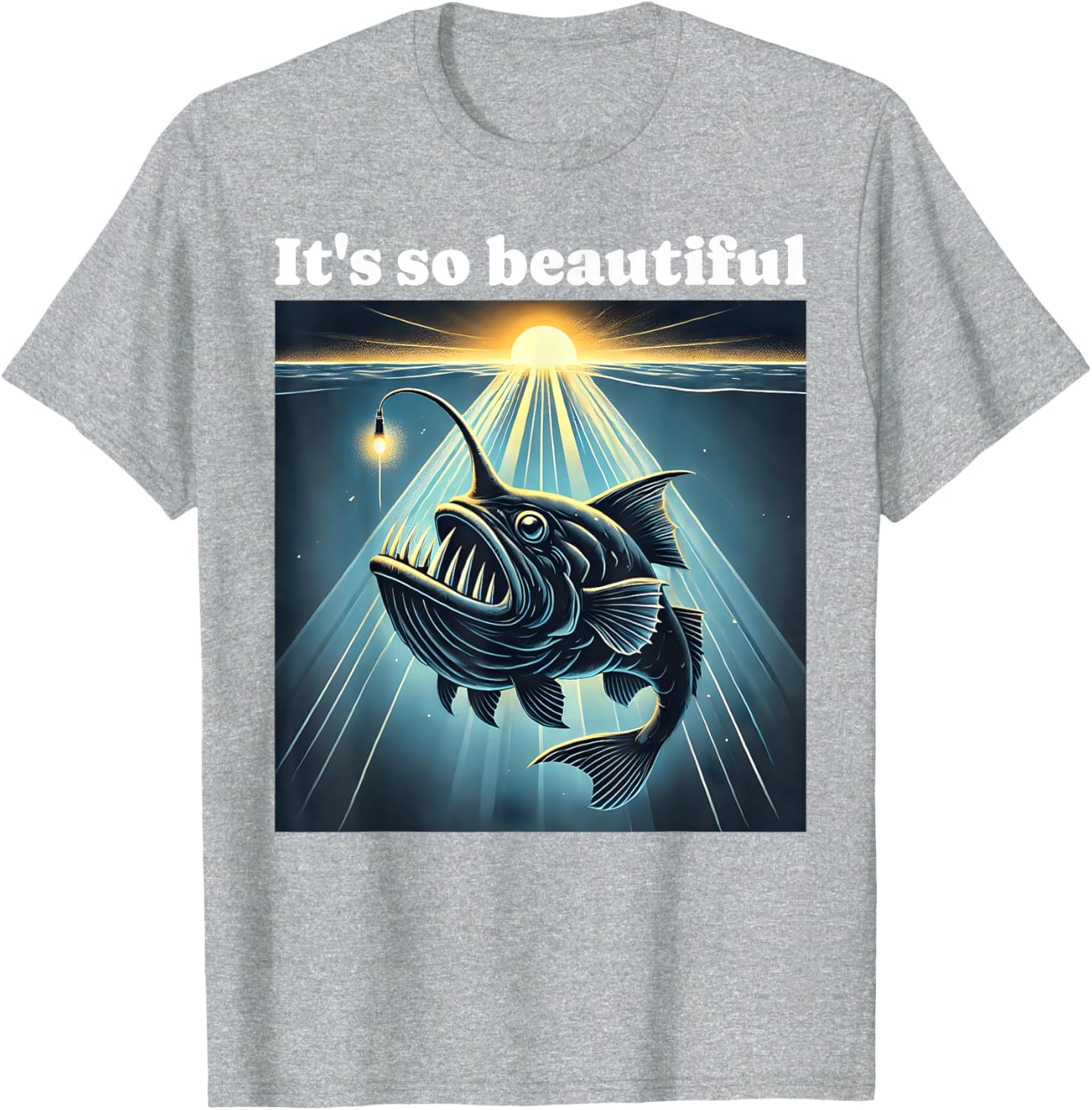 Anglerfish Found The Light T-Shirt for Ocean Lovers and Fishing Fans - 11