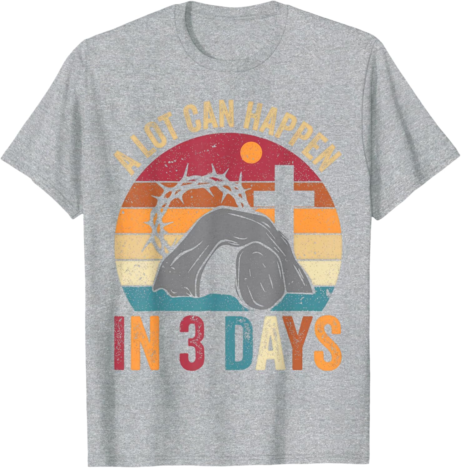 Retro Easter Christian T-Shirt Perfect for Celebrating Faith in Style - 3