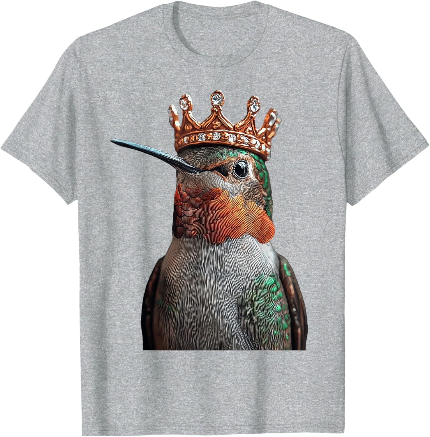 Hummingbird Crown T-Shirt for Nature Lovers - Stylish and Comfortable Design - 19
