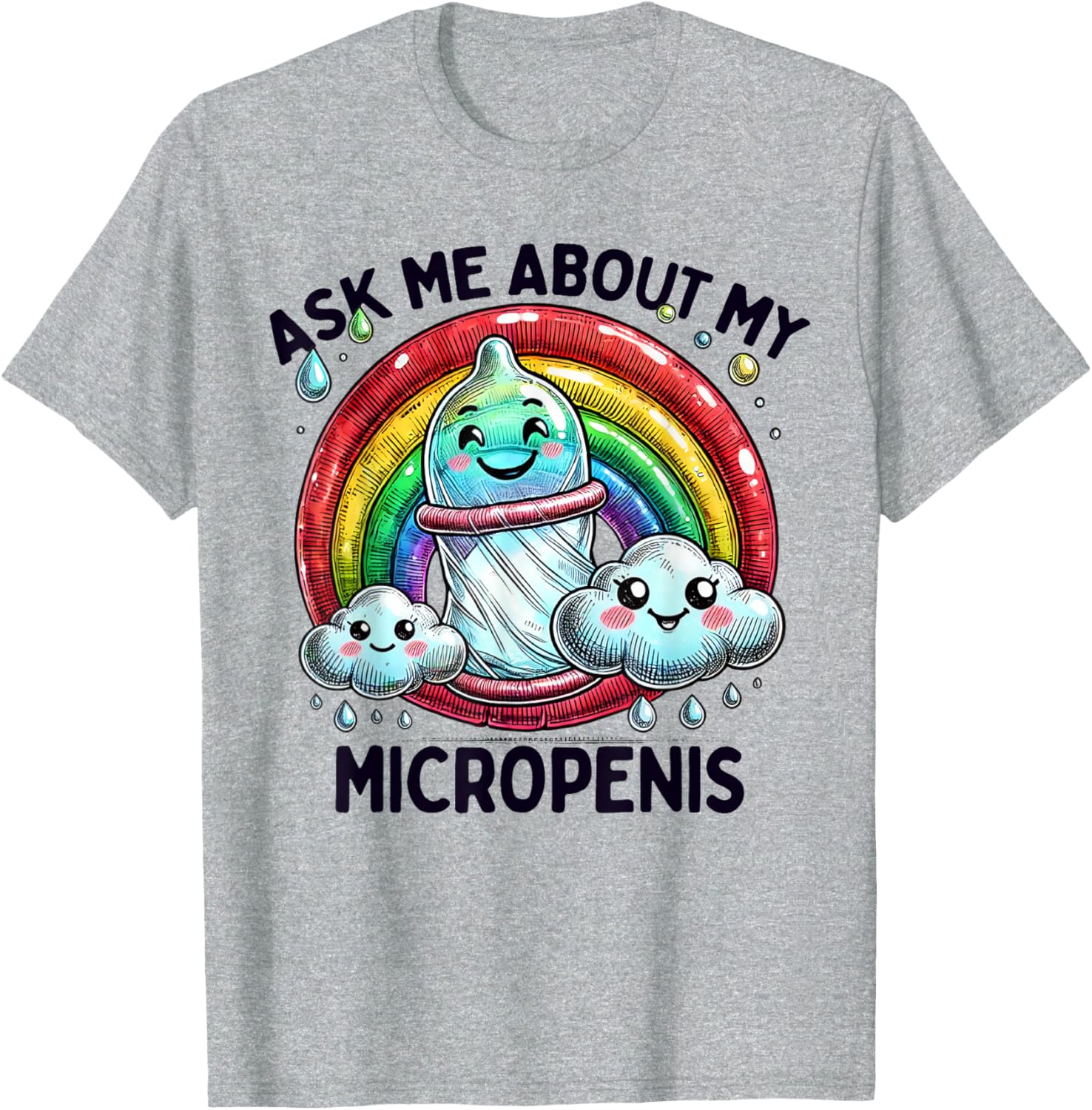 Funny Micropenis T-Shirt for Adults - Humorous Inappropriate Humor Shirt - 3