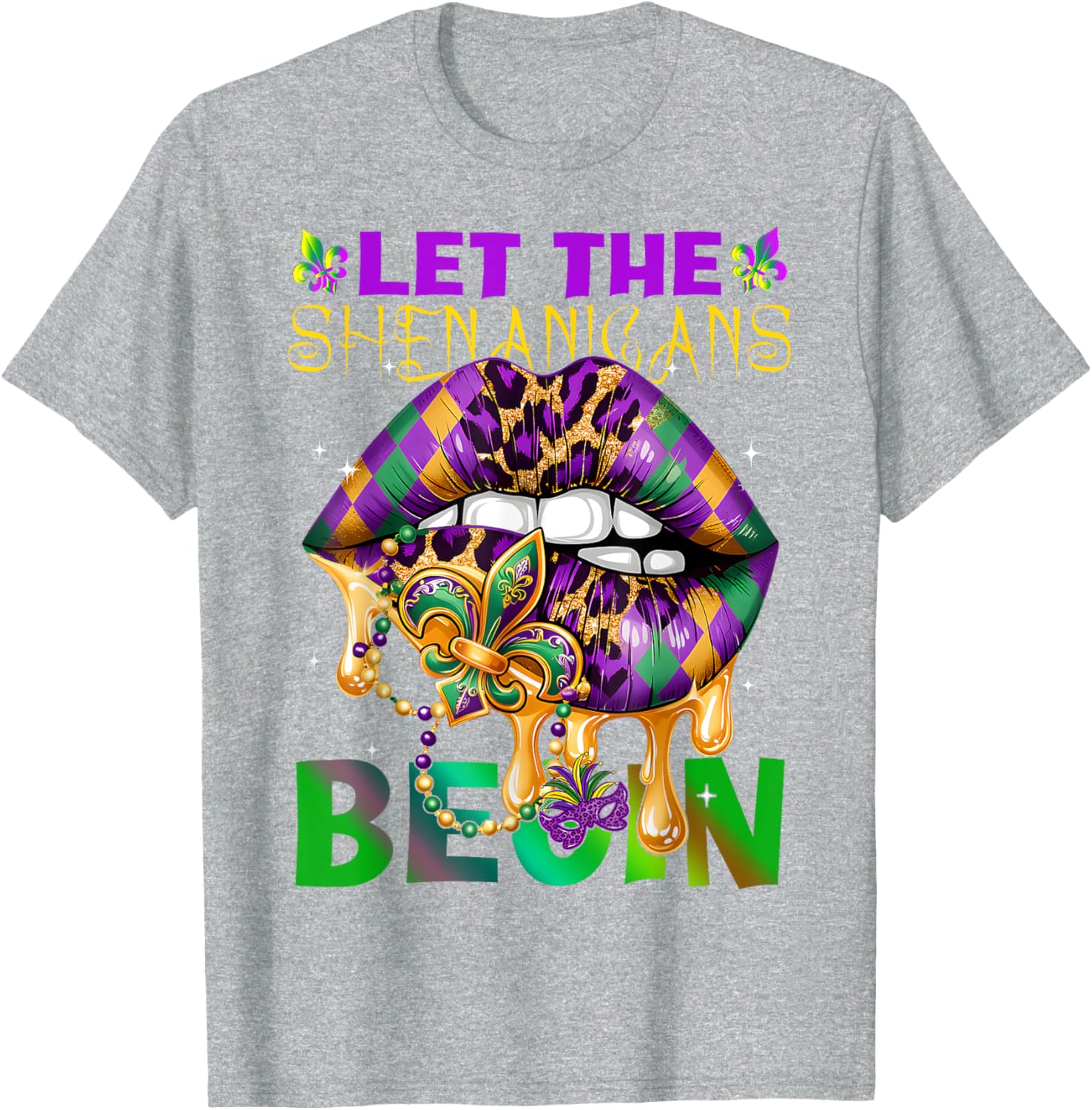 Let The Shenanigans Begin Mardi Gras T-Shirt for Kids and Adults - 11