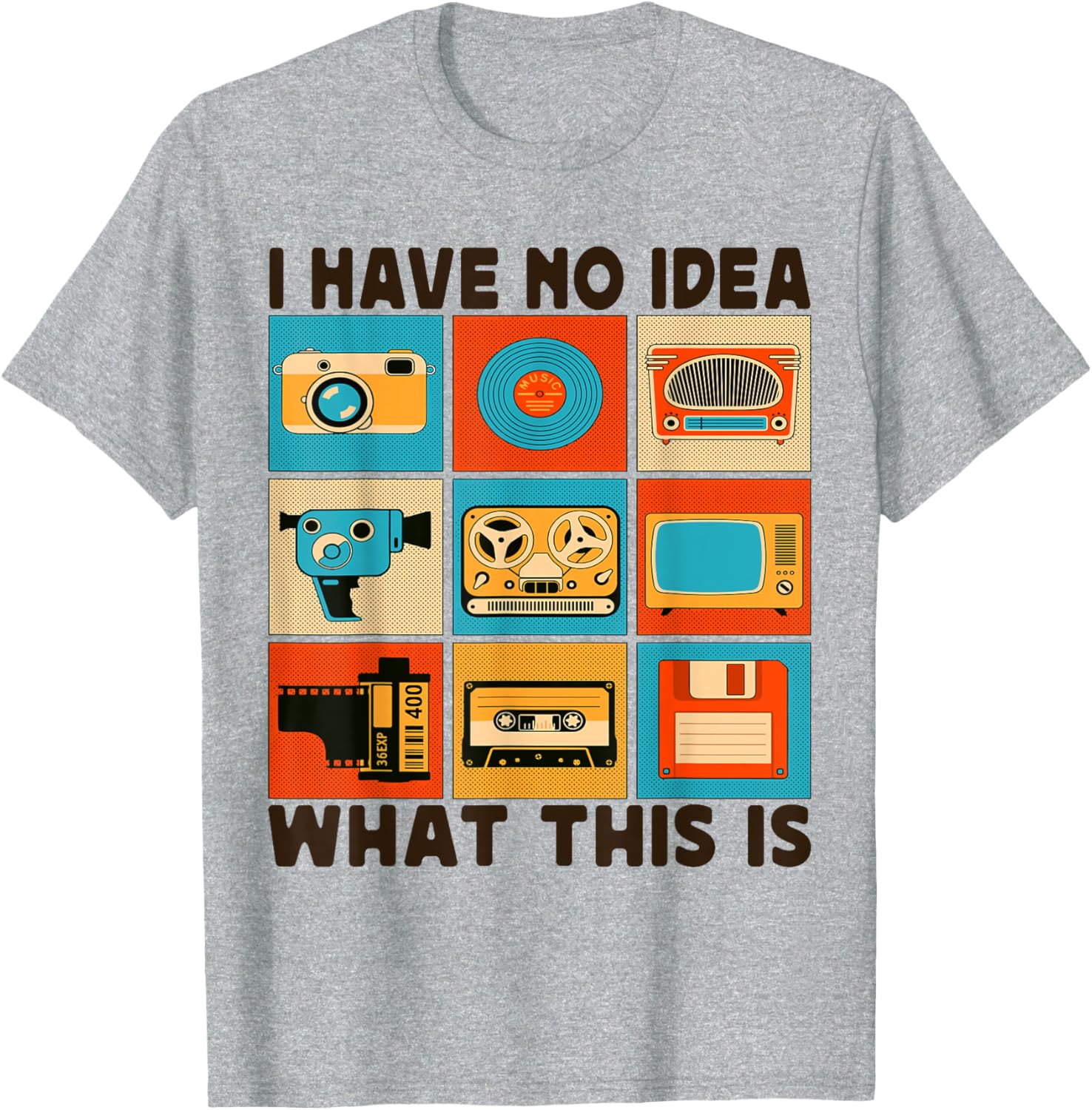 Retro I Have No Idea What This Is T-Shirt for Men Women Kids 70s 80s 90s - 5